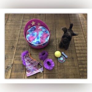 American Girl Labrador Dog Pet Set with Accessories and Bed (retired)